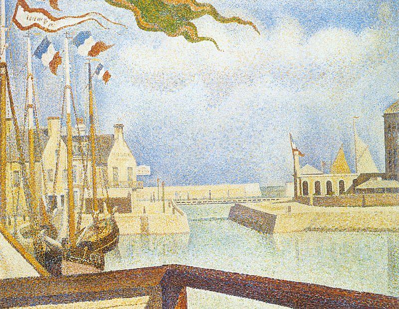 Georges Seurat Port en Bessin, Sunday Spain oil painting art